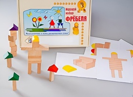Игровой набор Фребеля "Конструктор деревянный без соединений-3" (Серия "Эксперимент") - fgospostavki.ru - Норильск