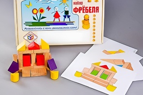 Игровой набор Фребеля "Конструктор деревянный без соединений-4" (Серия "Эксперимент") - fgospostavki.ru - Норильск