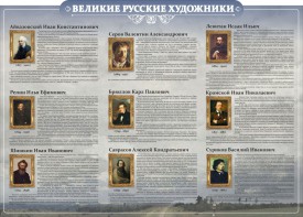 Стенд "Великие русские художники" - fgospostavki.ru - Норильск