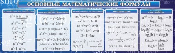 Стенд "Основные математические формулы" - fgospostavki.ru - Норильск
