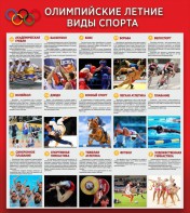 Стенд "Олимпийские летние виды спорта" - fgospostavki.ru - Норильск