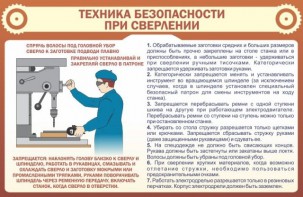 Стенд "Техника безопасности при сверлении" - fgospostavki.ru - Норильск