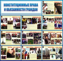 Стенд "Конституционные права и обязанности граждан" - fgospostavki.ru - Норильск