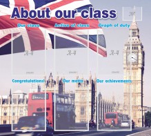 Стенд "About our class" - fgospostavki.ru - Норильск