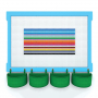  Элемент конструктора одиночный одноцветный Color Blocks 100 штук - fgospostavki.ru - Норильск